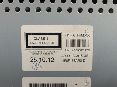 FORD RANGER 2011-2015 STEREO/HEAD UNIT HEAD UNIT ONLY, NON SAT NAV TYPE, PX SERI - Image 10