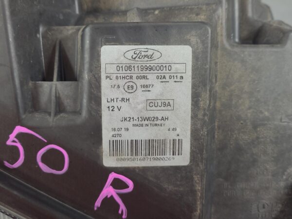 FORD TRANSIT CUSTOM 2018-2023 RIGHT HEADLAMP VN, HALOGEN TYPE, 01/18-08/23 - Image 9