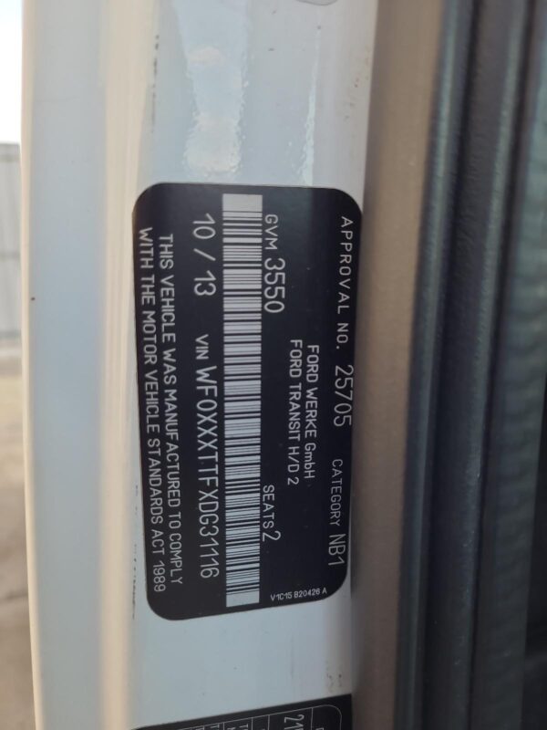 FORD TRANSIT 2011-2014 ENGINE 2.2L Diesel N/I6 Speed Manual - Image 20