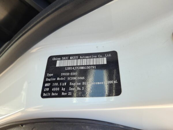 LDV DELIVER 9 2020-2026 TRIM PANEL 07/20- - Image 11