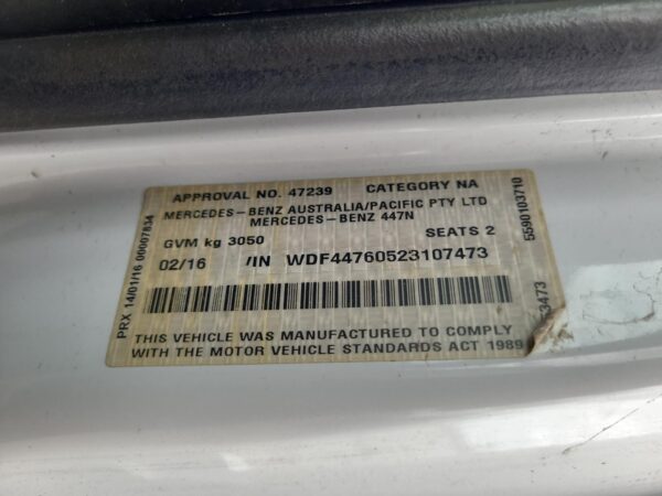 MERCEDES VITO 2015-2022 LEFT FRONT LOWER CONTROL ARM 447, FWD, DIESEL, 1.6, 03/1 - Image 11