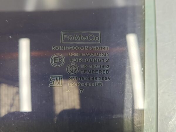 FORD RANGER 2011-2022 LEFT FRONT DOOR WINDOW PX, DUAL CAB, LAMINATED TYPE, 06/11 - Image 14