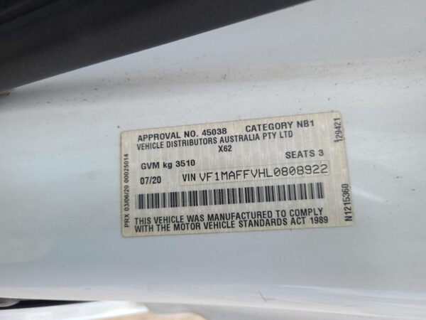 RENAULT MASTER 2011-2026 SEAT BOX X62, 09/11- - Image 11