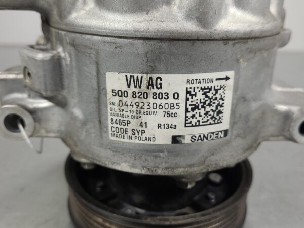 VOLKSWAGEN CRAFTER 2017-2024 A/C COMPRESSOR SY1, DIESEL, 2.0, DAUA/DAVA CODE, SA - Image 3