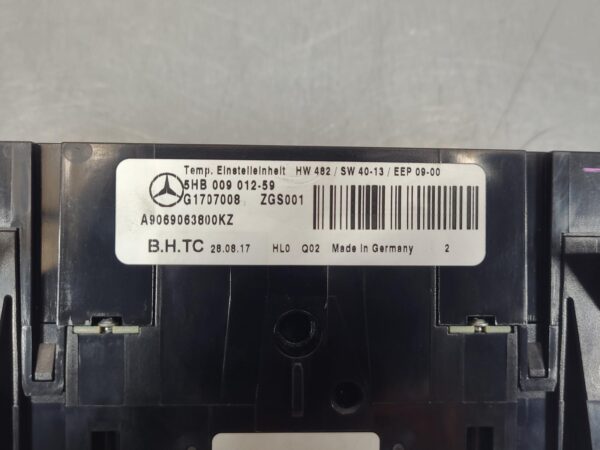 MERCEDES SPRINTER 2006-2018 HEATER/AC CONTROLS NCV3, DUAL TEMP CONTROL TYPE, 10/ - Image 23