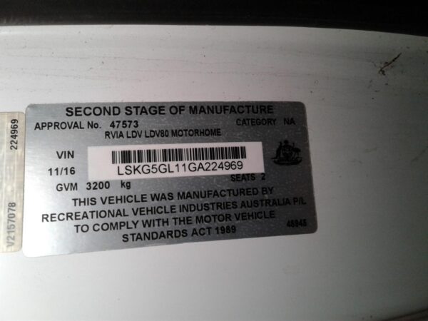 LDV V80 2013-2023 INJECTION RAIL VAN 01/13-12/23 - Image 30