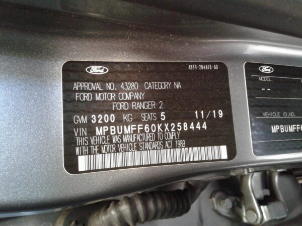 FORD RANGER 2015-2022 LEFT FRONT WINDOW REG/MOTOR PX SERIES 2-3, 6 PIN TYPE, 06/ - Image 35