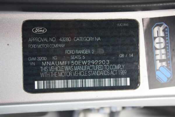 FORD RANGER 2011-2015 TOWBAR PX, UTE BACK TYPE, 2WD HI-RIDE/4WD, XLT/WILDTRAK, 0 - Image 39