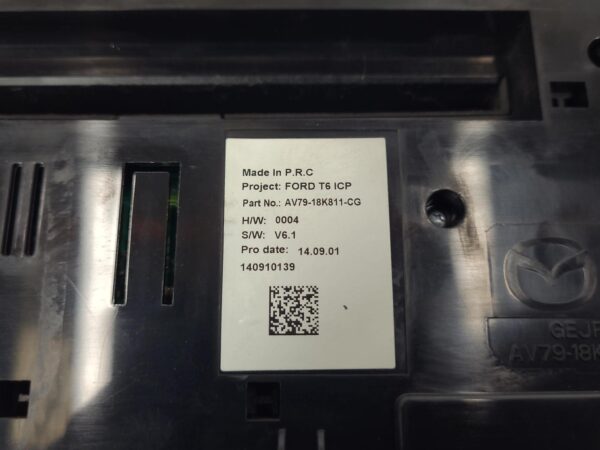 MAZDA BT50 2011-2017 STEREO/HEAD UNIT DASH RADIO CONTROL PANEL/CONTROL UNIT, W/ - Image 10