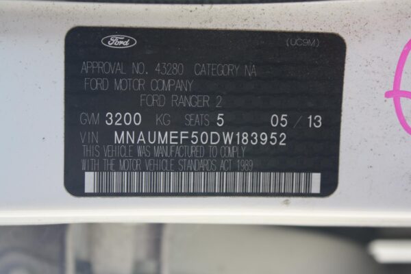 FORD RANGER 2011-2015 STEERING COLUMN PX, 06/11-06/15 - Image 36