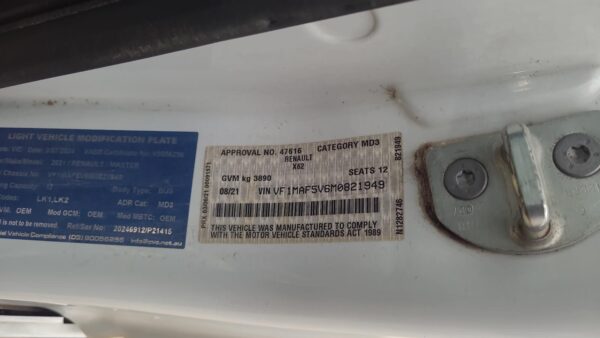 RENAULT MASTER 2011-2024 BODY/DOOR MOULD RH SIDE (BETWEEN LONG AND SMALL MOULD), - Image 38