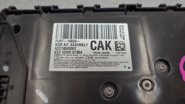 FORD RANGER 2015-2018 ECU PX SERIES 2, BCM W /INTEGRATED FUSE PANEL (UNDER DASH) - Image 3