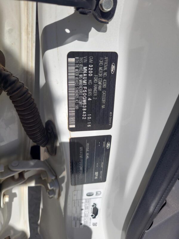 FORD RANGER LEFT A/BAG SIDE CURTAIN, EXTRA CAB, PX, 06/15-04/22 15 16 17 18 19 - Image 29