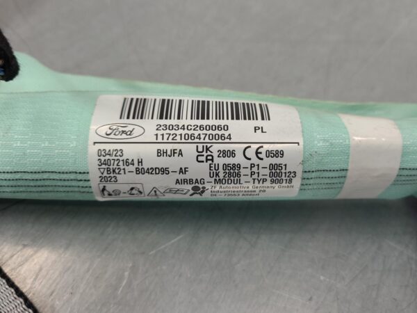 FORD TRANSIT CUSTOM LEFT A/BAG SIDE CURTAIN, VN, 09/13-08/23 13 14 15 16 17 18 - Image 16