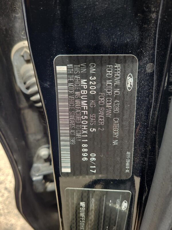 FORD RANGER RIGHT A/BAG SIDE CURTAIN, DUAL CAB, PX, 06/15-04/22 15 16 17 18 19 - Image 40