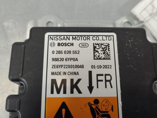 NISSAN NAVARA A/BAG MODULE/SENSOR NP300, MODULE, SINGLE/EXTRA CAB, P/N 988206KB - Image 7