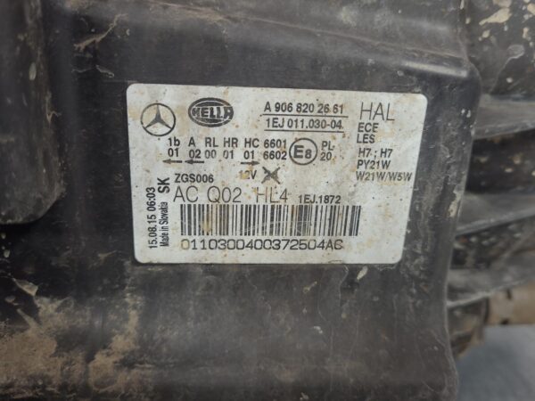 MERCEDES SPRINTER 2013-2018 RIGHT HEADLAMP NCV3, 10/13-04/18 - Image 8