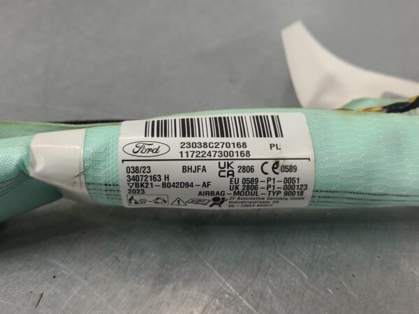 FORD TRANSIT CUSTOM RIGHT A/BAG SIDE CURTAIN, VN, 09/13-08/23 13 14 15 16 17 18 - Image 4