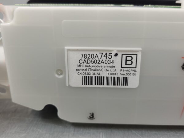 MITSUBISHI TRITON 2015-2023 HEATER/AC CONTROLS MQ-MR, CLIMATE CONTROL DUAL ZONE - Image 5