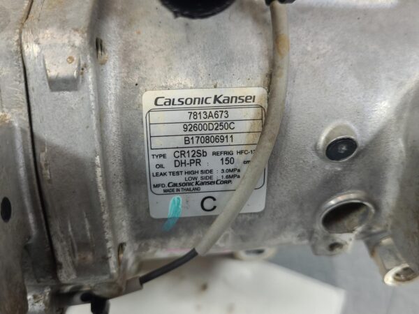 MITSUBISHI TRITON 2015-2023 A/C COMPRESSOR MQ-MR, 2.4, 4N15, DIESEL, 03/15-10/23 - Image 7