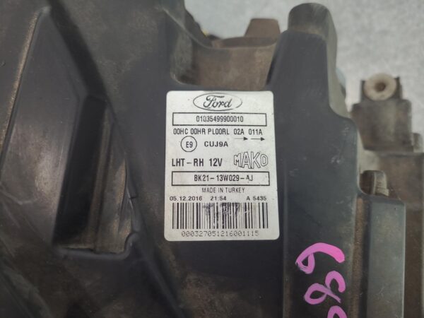 FORD TRANSIT CUSTOM 2013-2017 RIGHT HEADLAMP VN, HALOGEN TYPE, 09/13-12/17 - Image 23