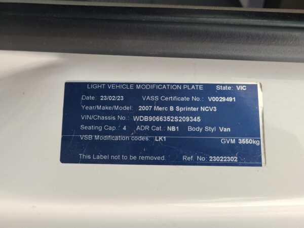 MERCEDES SPRINTER 2006-2013 BONNET LOCK/SUPPORT NCV3, 10/06-09/13 - Image 40