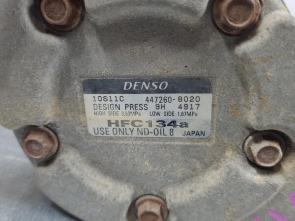 TOYOTA HILUX 2005-2015 A/C COMPRESSOR 3.0, 1KD-FTV, DIESEL, DENSO 10S11C, 02/05- - Image 4