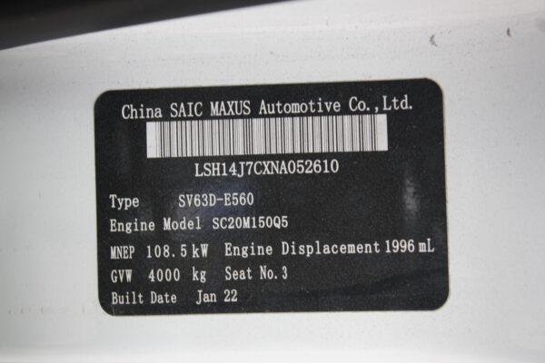 LDV DELIVER 9 07/2020-2024 FAN SPEED RESISTOR - Image 31