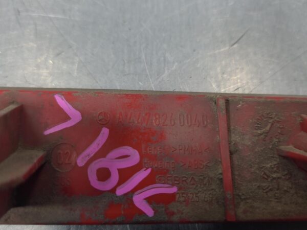 MERCEDES VITO 2015-2025 LEFT TAILLIGHT 447, IN BUMPER REFLECTOR, 03/15- - Image 4