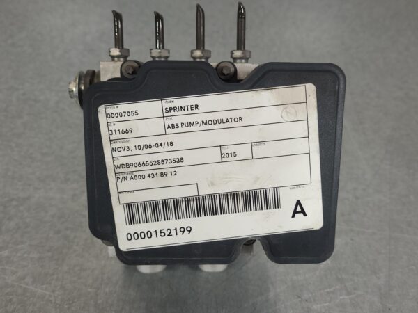 MERCEDES SPRINTER 2006-2018 ABS PUMP/MODULATOR NCV3, P/N A0074313812, 10/06-04/1 - Image 5