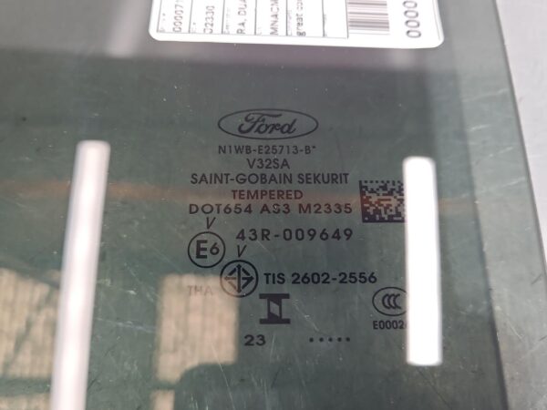 FORD RANGER 2022-2025 LEFT REAR DOOR WINDOW RA, DUAL CAB, 05/22- - Image 3