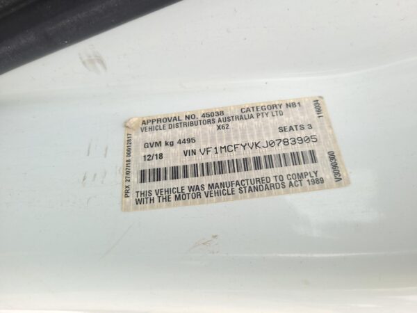 RENAULT MASTER 2011-2026 LEFT FRONT 1/4 DOOR GLASS X62, 09/11- - Image 11