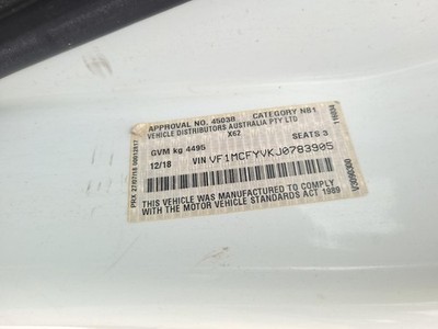 RENAULT MASTER 2011-2024 BONNET HINGE/STRUT X62, STRUT, 09/11- - Image 195