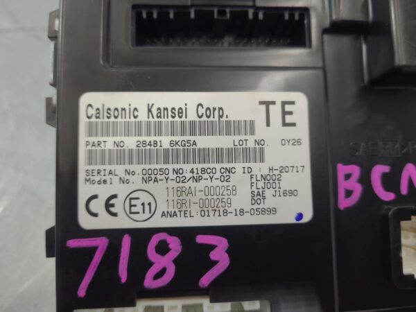 NISSAN NAVARA 2015-2025 ECU NP300, BODY CONTROL MODULE, P/N 284B16KG5A, 04/15- - Image 20