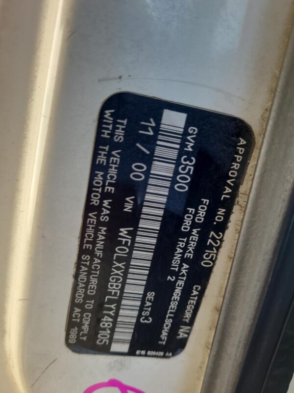 FORD TRANSIT 2000-2006 ROCKER COVER VH-VJ, 2.4, DIESEL, 08/00-08/06 - Image 11