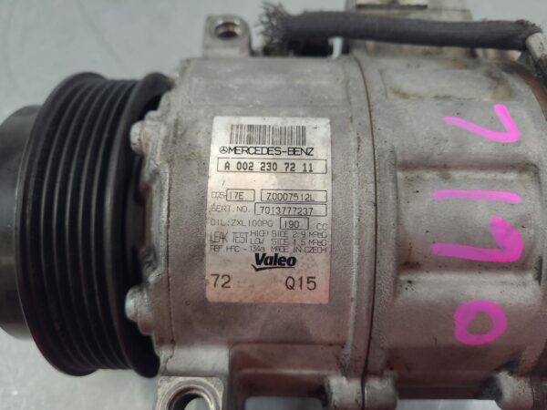 MERCEDES VITO 2011-2015 A/C COMPRESSOR 639, 2.1, DIESEL, P/N A0022307211, 02/11- - Image 6