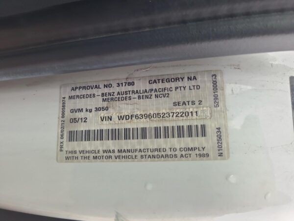 MERCEDES VITO 2011-2015 PARTICULATE FILTER/DPF DIESEL, 2.1, 639, 02/11-02/15 - Image 11