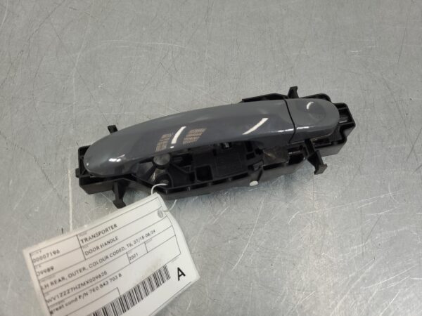 VOLKSWAGEN TRANSPORTER 2015-2024 DOOR HANDLE LH REAR, OUTER, COLOUR CODED, T6, 0