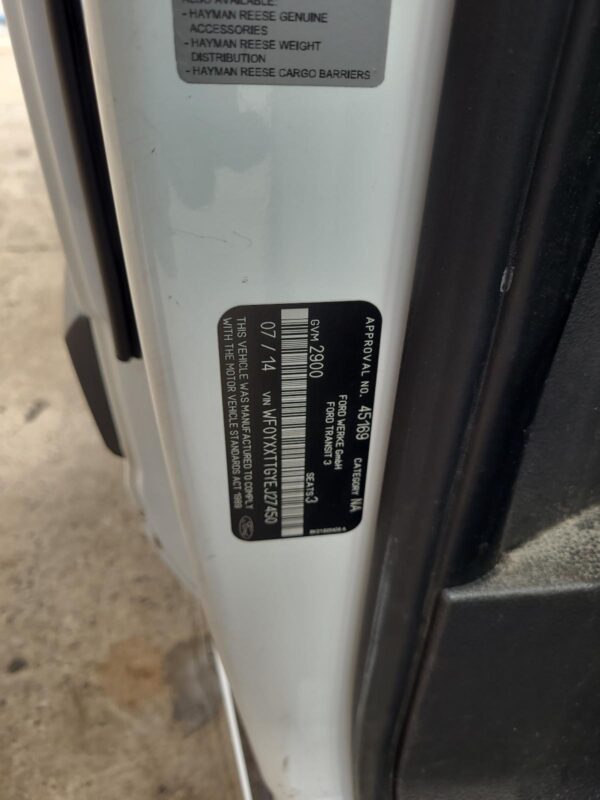 FORD TRANSIT CUSTOM 2013-2023 DOOR HANDLE OUTER, LH REAR, SLIDING DOOR, BLACK, V - Image 45