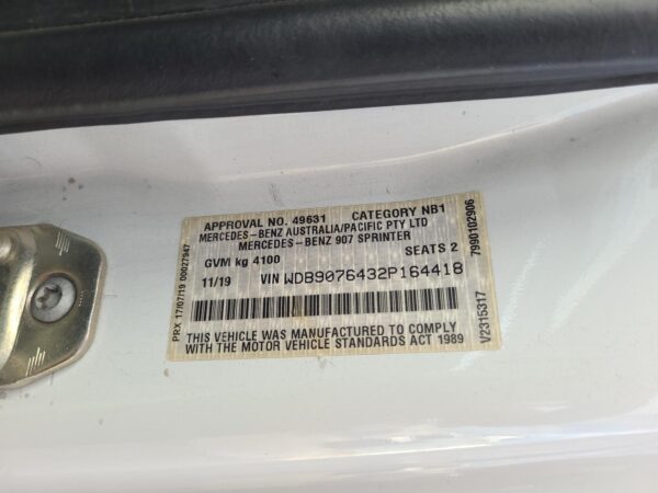MERCEDES SPRINTER 2018-2025 CALIPER VS30, LH FRONT, RWD, NON EV, 05/18- - Image 22