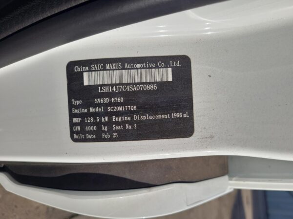 LDV Deliver 9 Steering Wheel with Audio Vinyl Cruise 2020–Present - Image 11