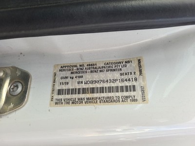 Mercedes Sprinter VS30 Left Airbag Side Curtain 2018–Present - Image 11