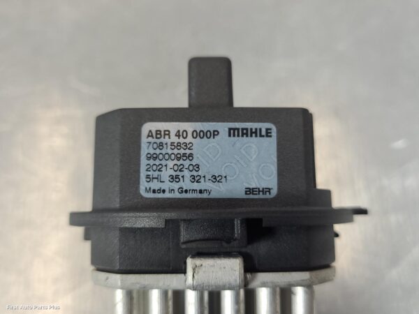 2014 MERCEDES SPRINTER Fan Speed Resistor