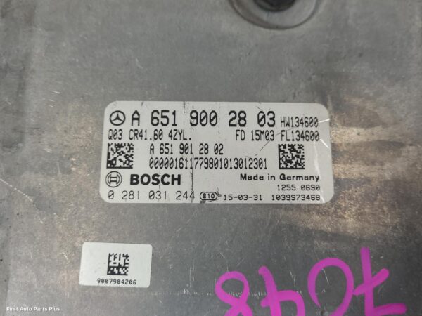 2016 MERCEDES VITO Ecu