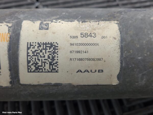 2017 HOLDEN COLORADO Rear Drive Shaft