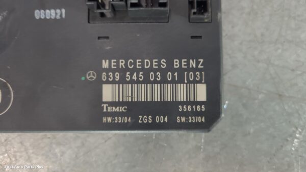 2009 MERCEDES VITO Ecu