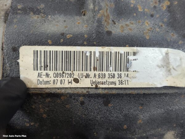 2014 MERCEDES VITO Differential Centre