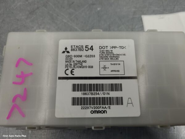 2017 MITSUBISHI TRITON Ecu