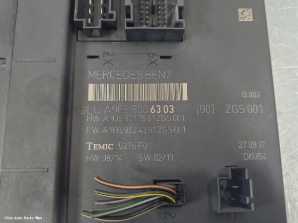 2017 MERCEDES SPRINTER Ecu