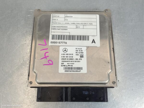 2019 MERCEDES SPRINTER Ecu